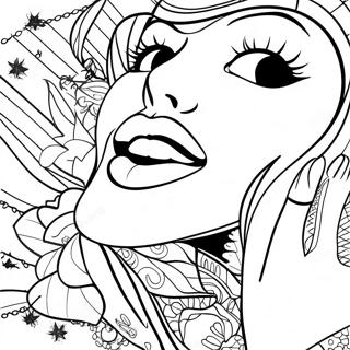 Pop Art Lips Coloring Page 54801-45608