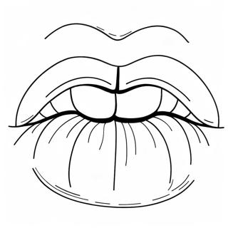 Bold Pop Art Lips Coloring Page 54802-45619