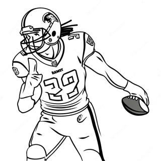 Jalen Ramsey In Action Coloring Page 54812-45622