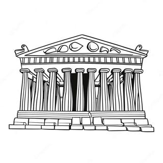 Parthenon Coloring Pages