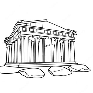 Parthenon Coloring Page 54821-45614