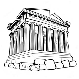 Parthenon Coloring Page 54821-45615