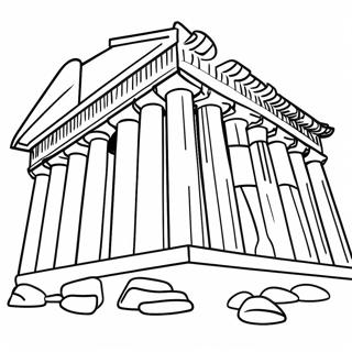 Ancient Parthenon Coloring Page 54822-45625