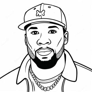 50 Cent Coloring Pages