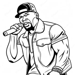 50 Cent Performing Live Coloring Page 54832-45643