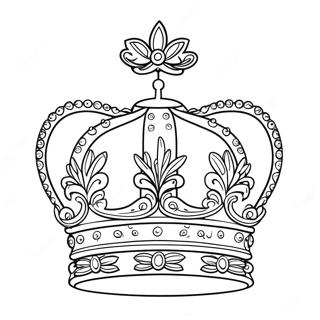 Royal Crown Coloring Page 5483-4392