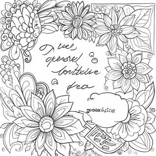 Positive Quotes Coloring Pages