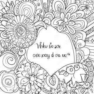 Positive Quotes Coloring Page 54881-45683