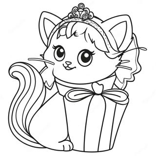 Barbie Cat Coloring Page 54891-45674