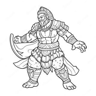 Te Ka In Action Coloring Page 54902-45689