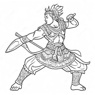 Te Ka In Action Coloring Page 54902-45692