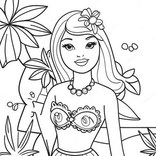 Summer Barbie Coloring Page 54911-45699