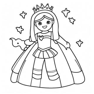 Roblox Princess Coloring Pages