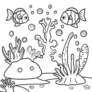 Coral Reef Coloring Page 5492-4394