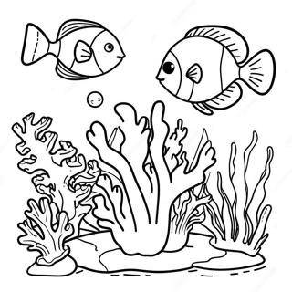 Coral Reef Coloring Page 5492-4396