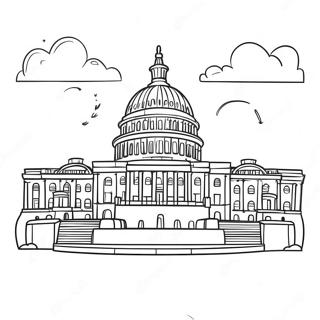 Iconic Washington Dc Landmarks Coloring Page 54942-45722