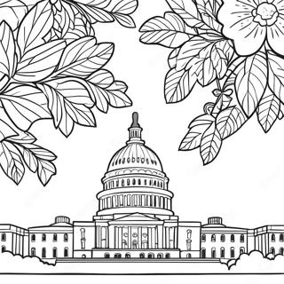 Iconic Washington Dc Landmarks Coloring Page 54942-45723