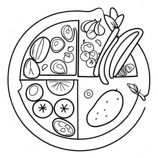 Healthy Plate Coloring Pages