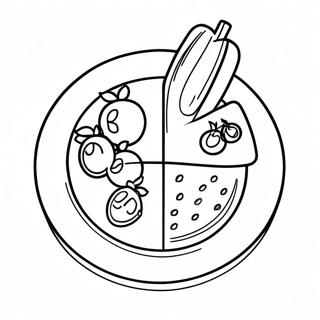 Healthy Plate Coloring Page 54961-45738