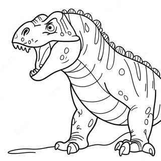 Ferocious Allosaurus Roaring Coloring Page 54972-45747