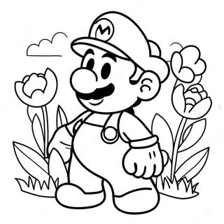 Mario Flower Coloring Page 54981-45752