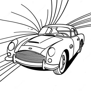 Classic James Bond Car Coloring Page 54992-45761