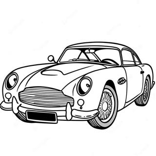 Classic James Bond Car Coloring Page 54992-45762