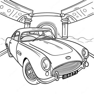 Classic James Bond Car Coloring Page 54992-45764