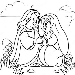 Easter Story Coloring Page 55021-45783