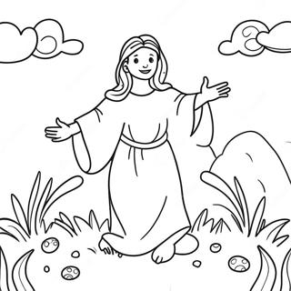 Easter Story Coloring Page 55021-45784