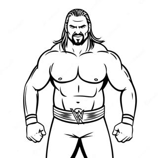 Wwe Coloring Page 5502-4402