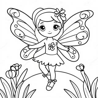 Butterfly Fairy Coloring Page 55031-45790