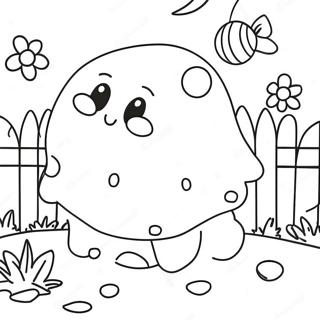 Colorful Gumdrop Garden Coloring Page 55042-45802