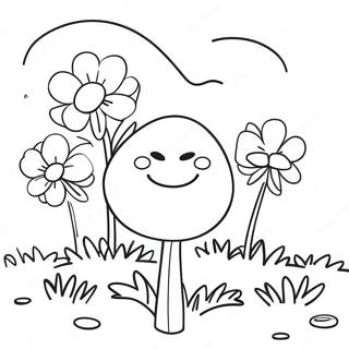 Colorful Gumdrop Garden Coloring Page 55042-45803