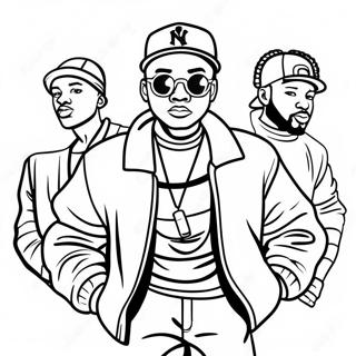 Hip Hop 90s Coloring Page 55061-45811