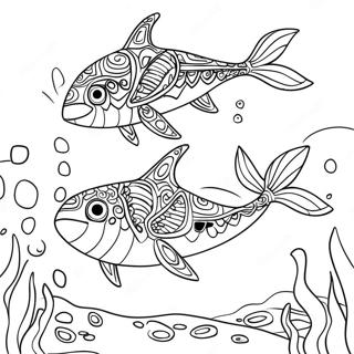 Kyogre Swimming In The Ocean Coloring Page 55072-45828