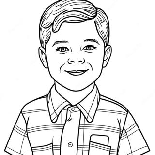 Young Sheldon Coloring Page 55081-45835