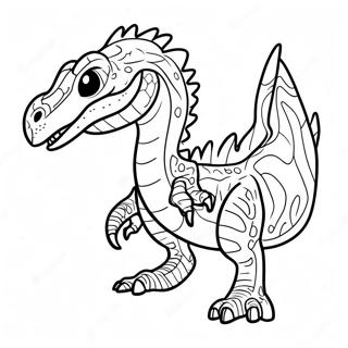 Fierce Indoraptor In Action Coloring Page 55092-45846