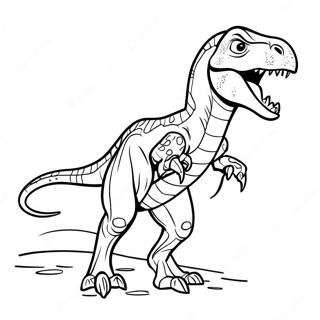 Fierce Indoraptor In Action Coloring Page 55092-45847