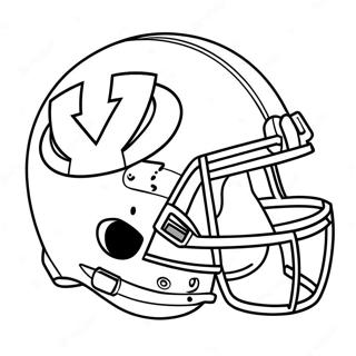 Byu Football Logo Coloring Page 55101-45830