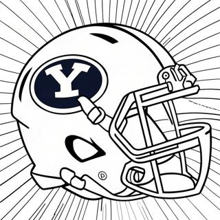 Byu Football Logo Coloring Page 55101-45831