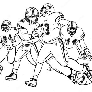 Byu Football Player In Action Coloring Page 55102-45857