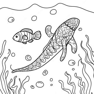 Eel Swimming In Ocean Coloring Page 55111-45856