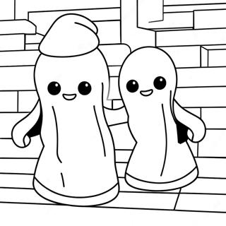 Spooky Lego Ghosts Coloring Page 55122-45866