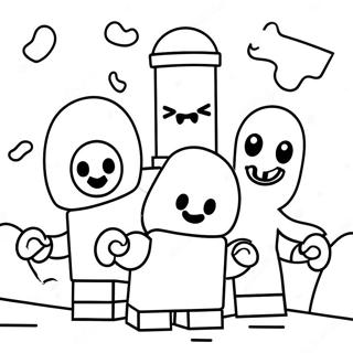 Spooky Lego Ghosts Coloring Page 55122-45867