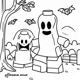 Spooky Lego Ghosts Coloring Page 55122-45868