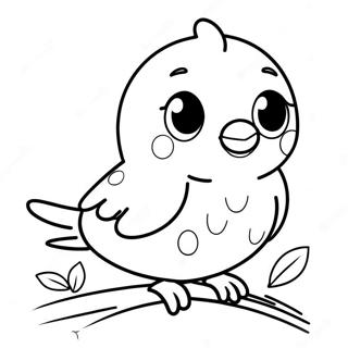 Cute Bird Coloring Pages