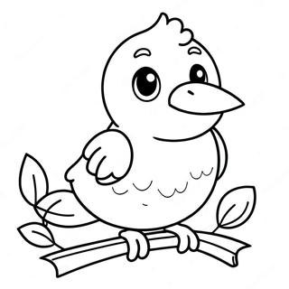 Cute Bird Coloring Page 55131-45880