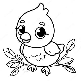 Adorable Baby Bird Coloring Page 55132-45874