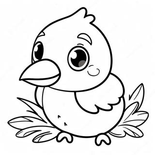 Adorable Baby Bird Coloring Page 55132-45875